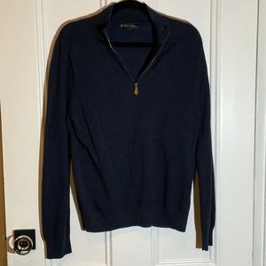 Mens Brooks Brothers Half Zip Sweatshirt